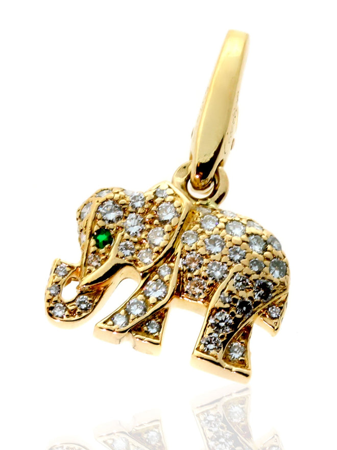 Cartier Diamond Elephant Charm in 18k Yellow Gold cartierdiaelephant