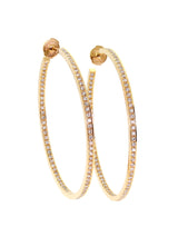 Cartier Diamond Gold Hoop Large Earrings CRT10047