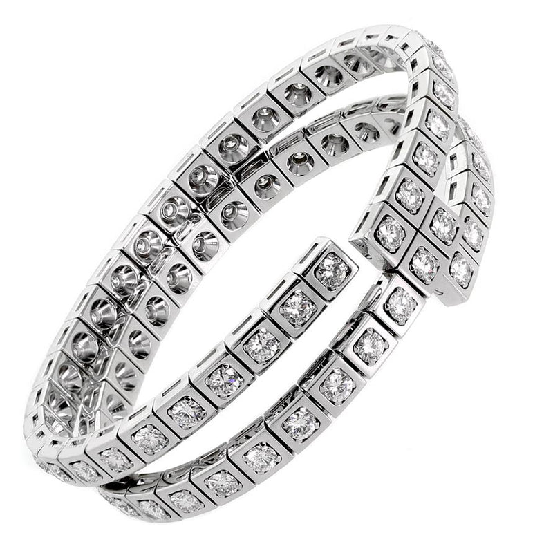 Cartier Diamond Gold Wrap Tennis Bracelet 0000323