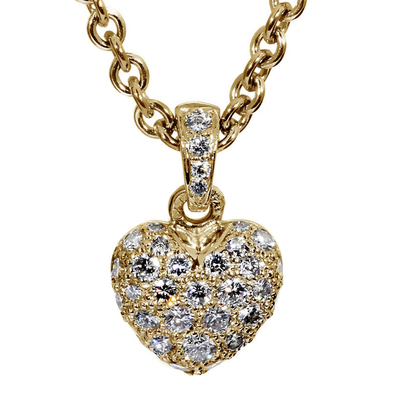 Cartier Double C Diamond Gold Necklace at 1stDibs