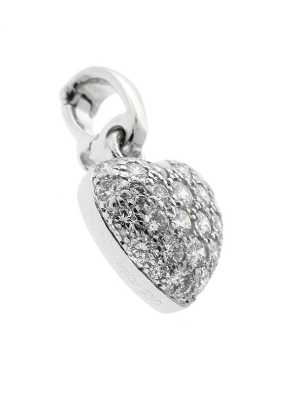 Cartier Diamond Heart Pendant Necklace CRT10008