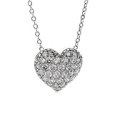 Cartier Diamond Heart Platinum Necklace 0000102