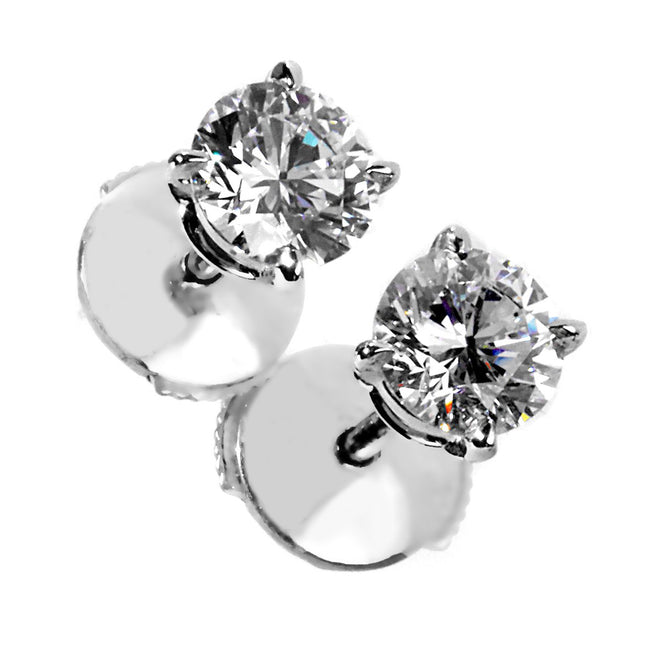 Cartier Diamond Stud Platinum Earrings cartier-studs