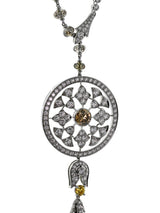 Cartier Diamond Surya Platinum Necklace 0000087