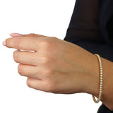 Cartier Diamond Tennis Gold Bracelet 0000068