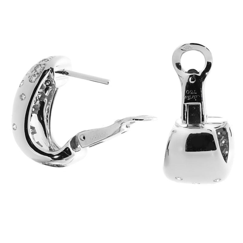 Cartier Diamond White Gold Earrings 0000082