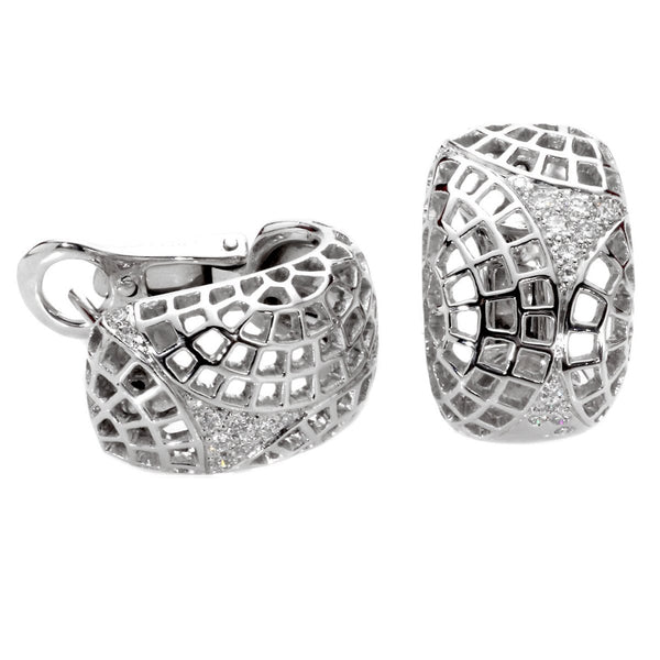 Cartier Diamond White Gold Earrings 251294000000-1