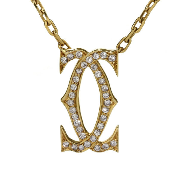Chanel necklace double C logo