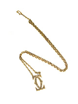 Cartier Double C Diamond Gold Necklace CRT1584