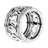 Cartier Double C Diamond White Gold Ring 0000884
