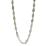 Cartier Double C Stainless Steel Yellow Gold Sautoir Necklace 0003384