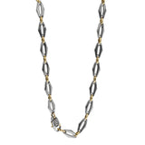 Cartier Double C Stainless Steel Yellow Gold Sautoir Necklace 0003384