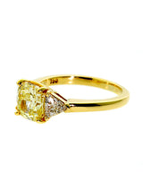 Cartier Fancy Intense Yellow Diamond Gold Ring 0000125