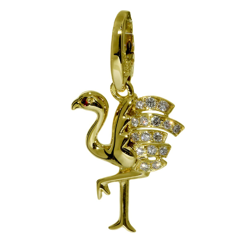Cartier Flamingo Diamond Gold Charm 0000148