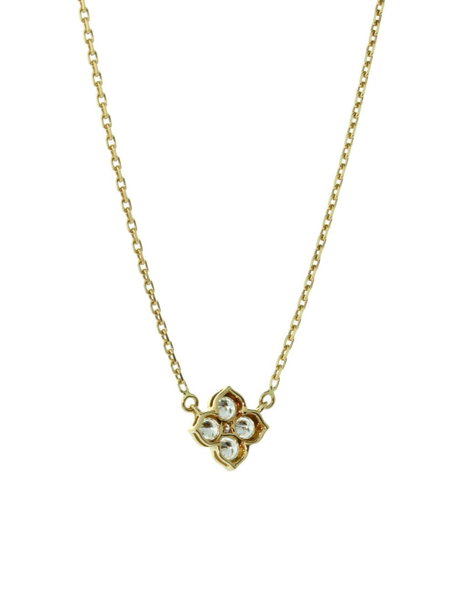 Cartier Flower Diamond Gold Necklace CRT6998