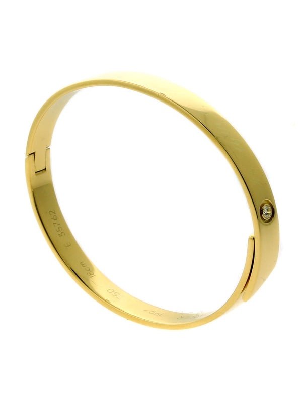 Cartier Gold Anniversary Diamond Bangle Bracelet CRT7109