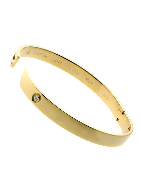 Cartier Gold Anniversary Diamond Bangle Bracelet CRT7109