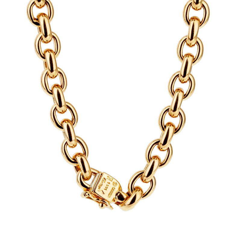Cartier Gold Chain Link Necklace 0001065
