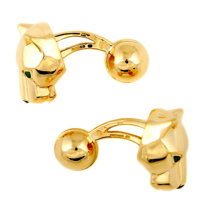 Cartier Gold Panthere Cufflinks 0000322