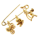 Cartier Gold Safety Pin Gold Brooch 0000330