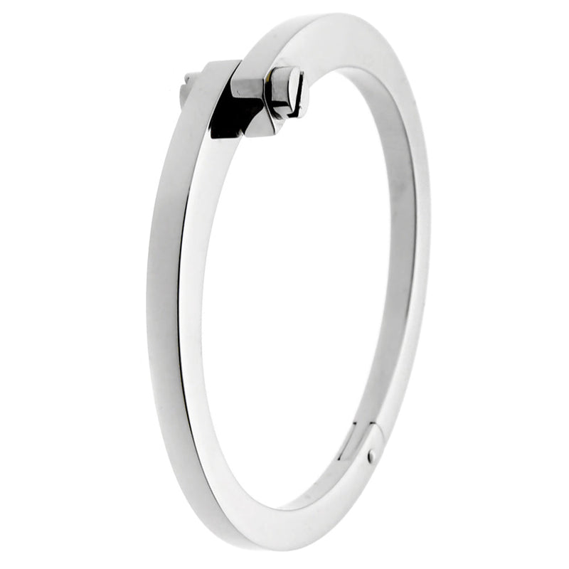 Cartier Handcuff White Gold Bangle Bracelet 0003219