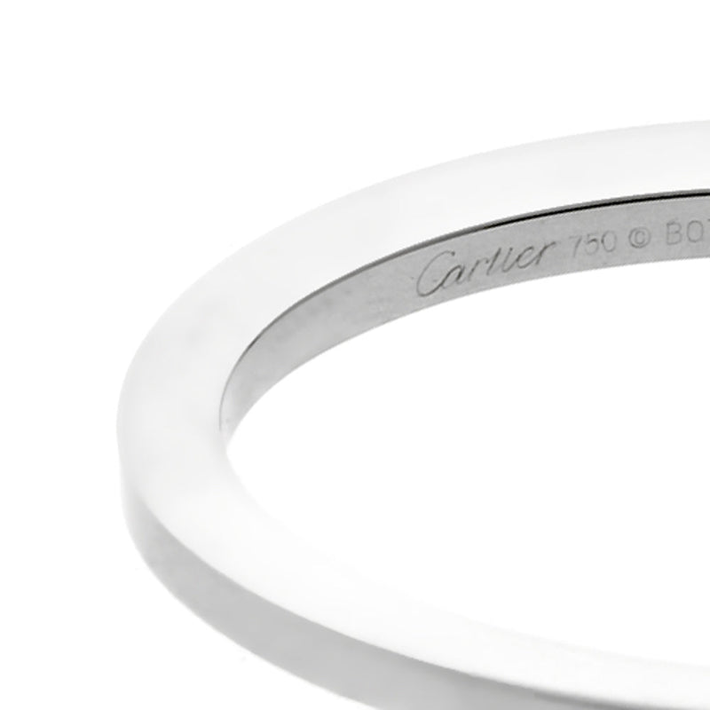 Cartier Handcuff White Gold Bangle Bracelet 0003219