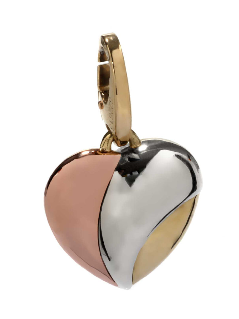 Cartier Heart Charm Multitone Gold Pendant CRT5578