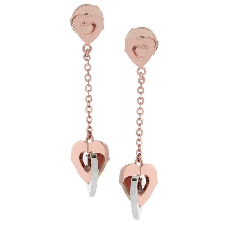 Cartier Heart Drop Gold Earrings 23423rhesa