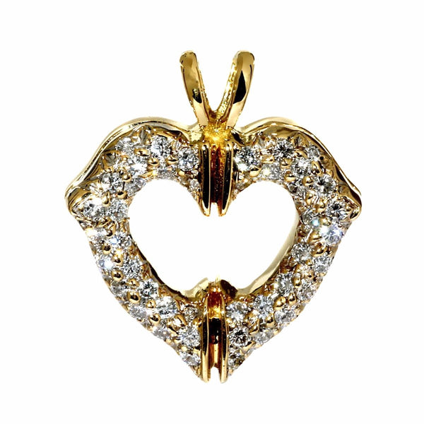 Cartier Heart Gold Diamond Pendant 0000117