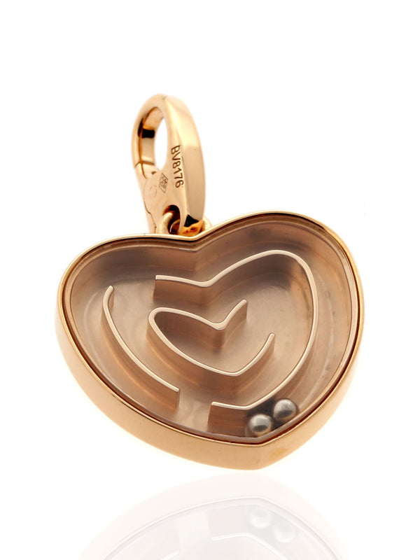 Cartier Heart Labyrinth Charm Pendant Rose Gold cartier-labyrinth-charm-pendant