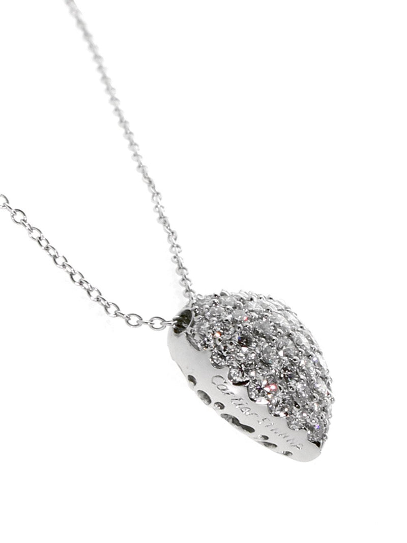 Cartier High Jewelry Heart Diamond Necklace in Platinum CRT1291