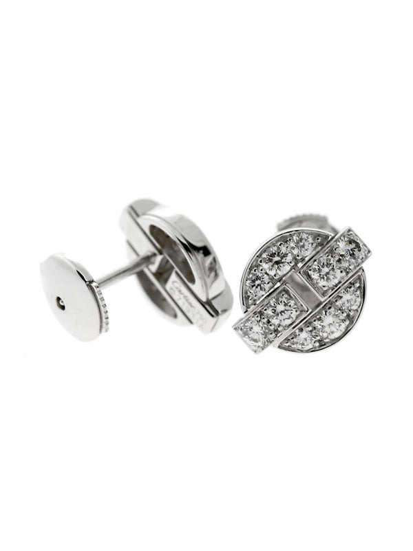 Cartier Himalia Diamond Gold Earrings 0000079