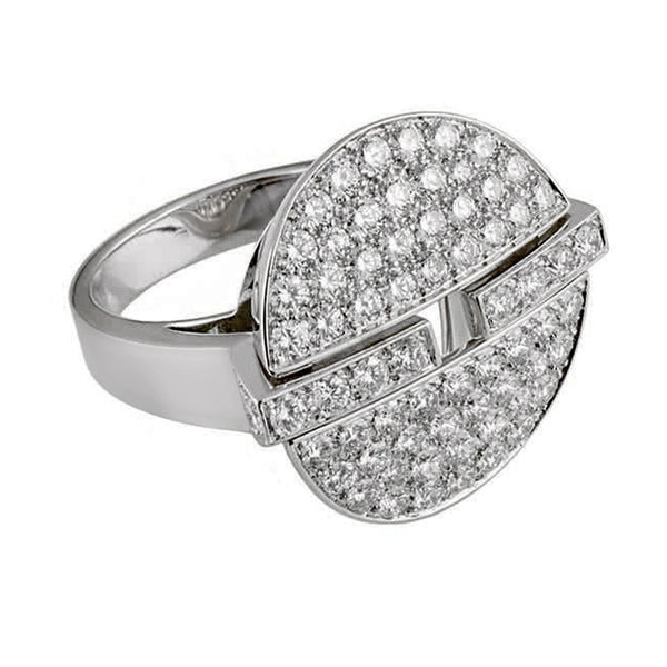 Cartier Himalia Diamond White Gold Ring 0002562