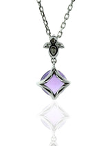 Cartier Inde Mysterieuse Diamond Amethyst Necklace in 18k White Gold indemysame