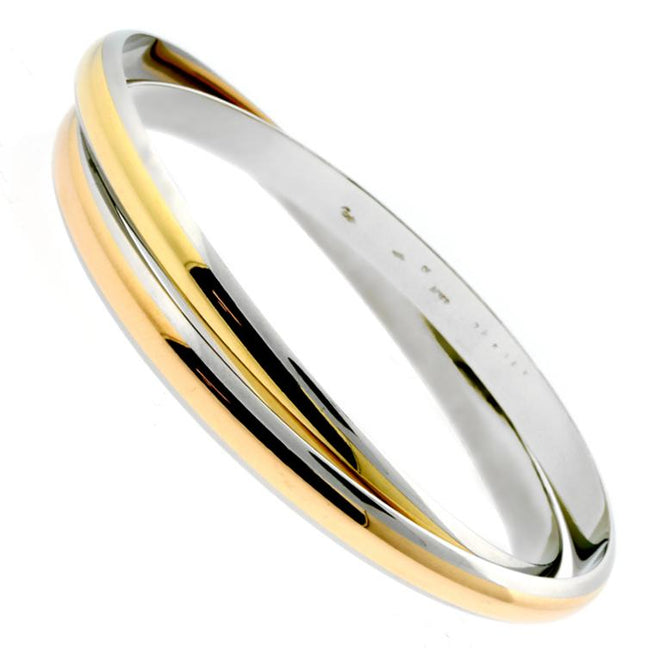 Cartier Interlocking Gold Stainless Bangle 0000069