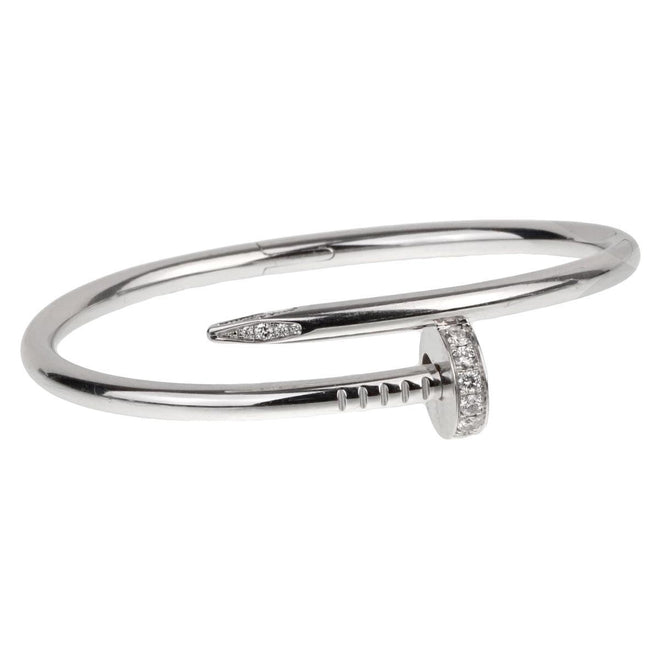 Cartier Juste Un Clou White Gold Diamond Bangle Bracelet 0001834