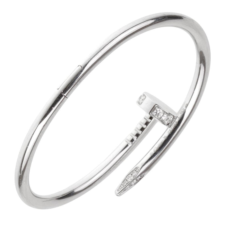 Cartier Juste Un Clou White Gold Diamond Bangle Bracelet 0001834