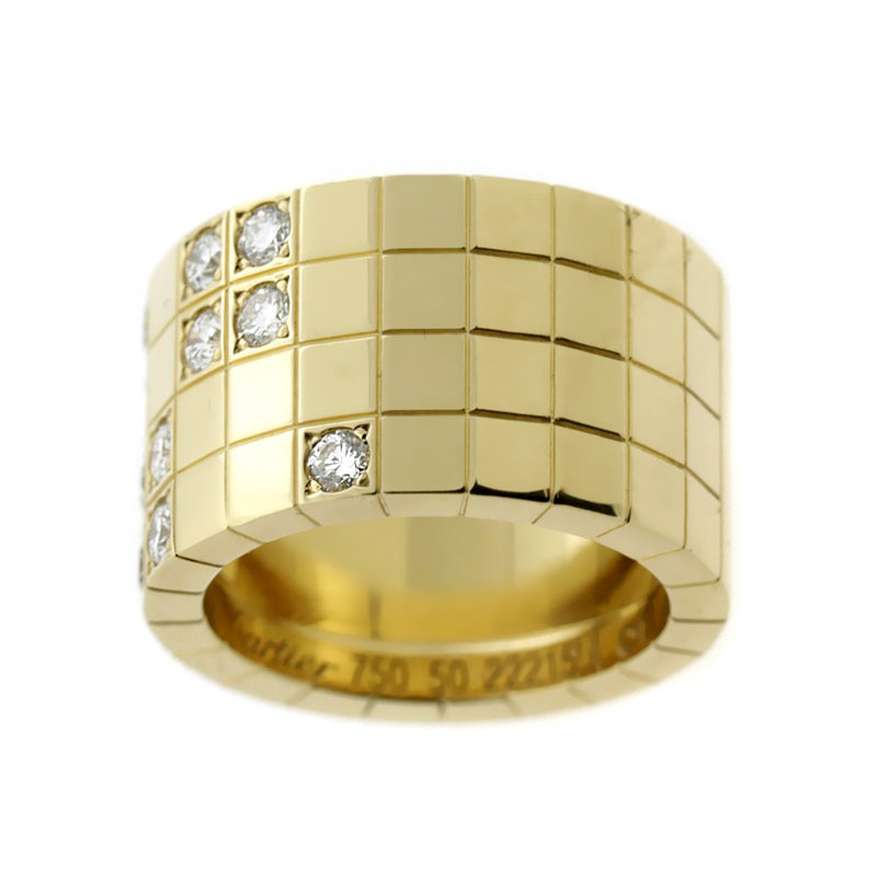 Cartier Lanieres Diamond Gold Ring 0000128
