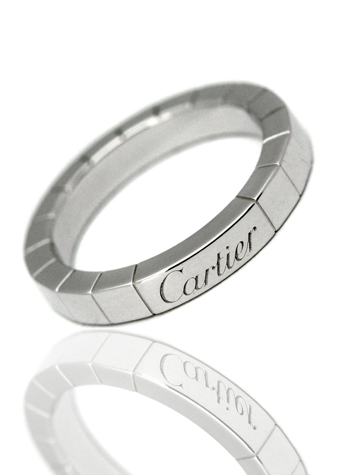 Cartier Lanieres Ring in 18k White Gold CARTIER 18k Silver Lanier Ring #46 main image 0