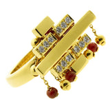 Cartier Le Baiser Du Dragon Diamond Gold Ring 0000129