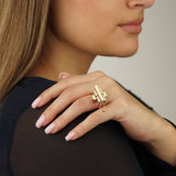 Cartier Le Baiser Du Dragon Diamond Gold Ring 0000129