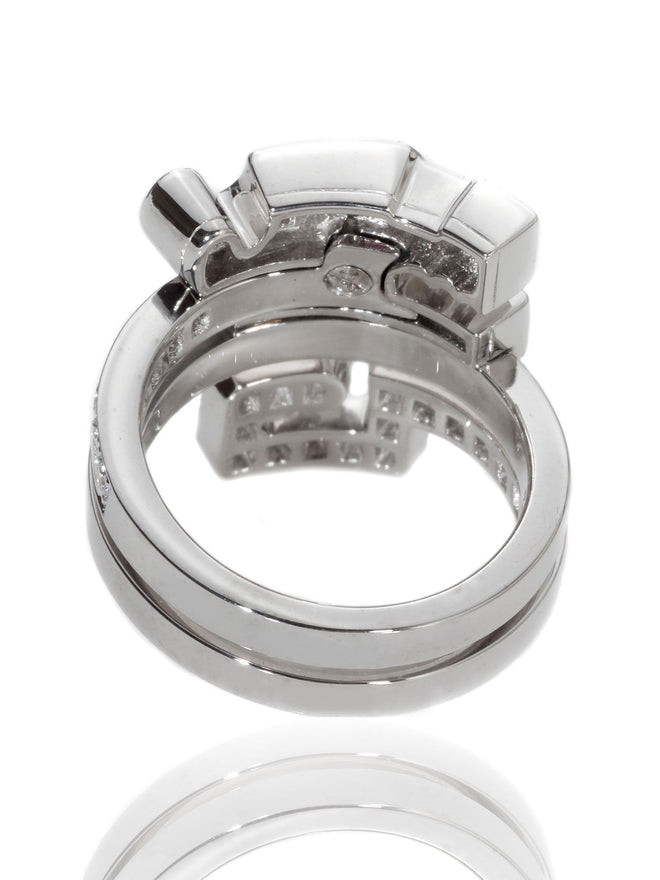 Cartier Le Baiser Du Dragon Diamond Ring in 18k White Gold cartier-le-baiser-du-dragon-18k-white-gold-diamond-ring
