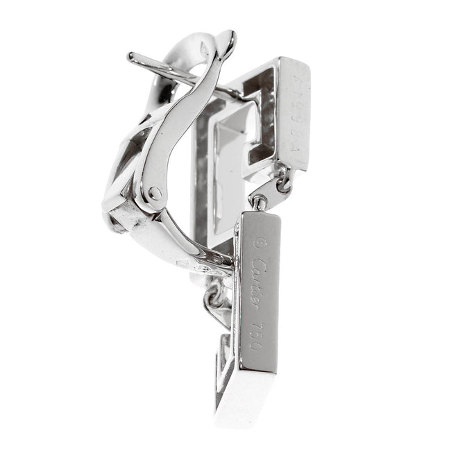 Cartier Le Baiser Du Dragon Diamond White Gold Earrings 0002631