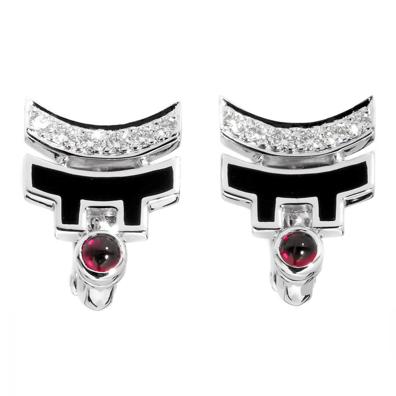 Cartier Le Baiser Du Dragon Diamond White Gold Earrings 8.67646E+16