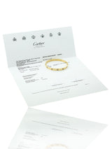 Cartier Love Diamond Bangle Bracelet in 18k Yellow Gold Sz 19 8.934570000000001E+30