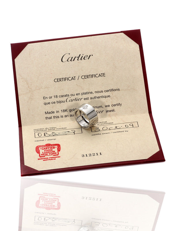 Cartier Love Diamond Ring in 18k White Gold 251293000000
