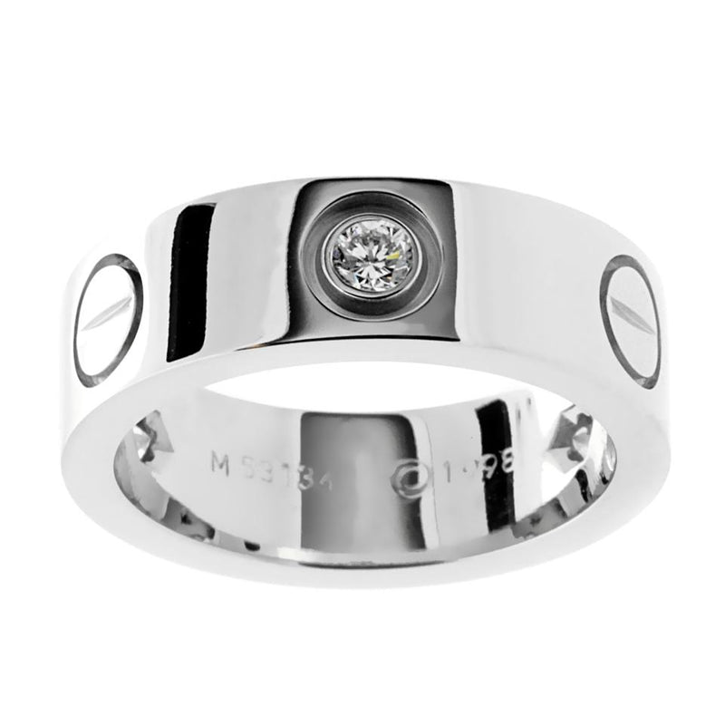 Cartier Love Diamond White Gold Ring 0000130