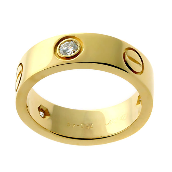 Cartier Love Diamond Yellow Gold Ring 0000131