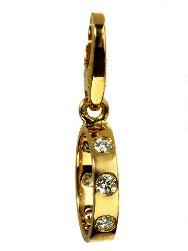Cartier Love Gold Diamond Charm Pendant CRT6842