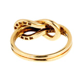 Cartier Love Knot Diamond Gold Ring 0000892